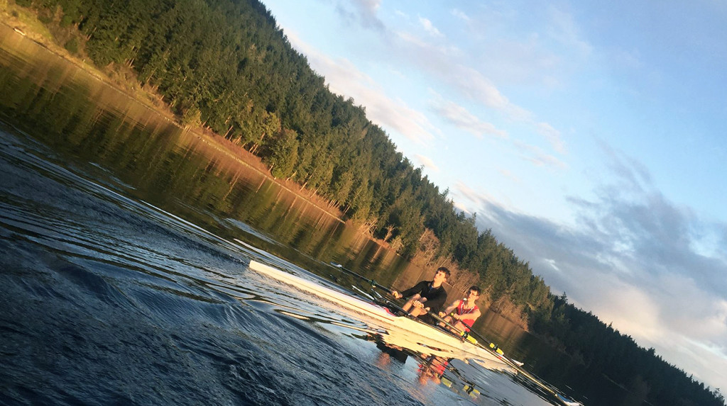 Ray Doss and Pietsch rowing together / Photographer: Martin Taylor