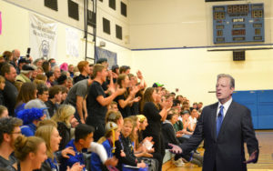 Al Gore Speaking at Assembly